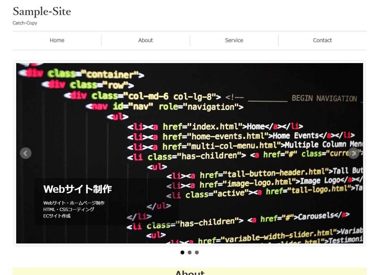 HTML Template