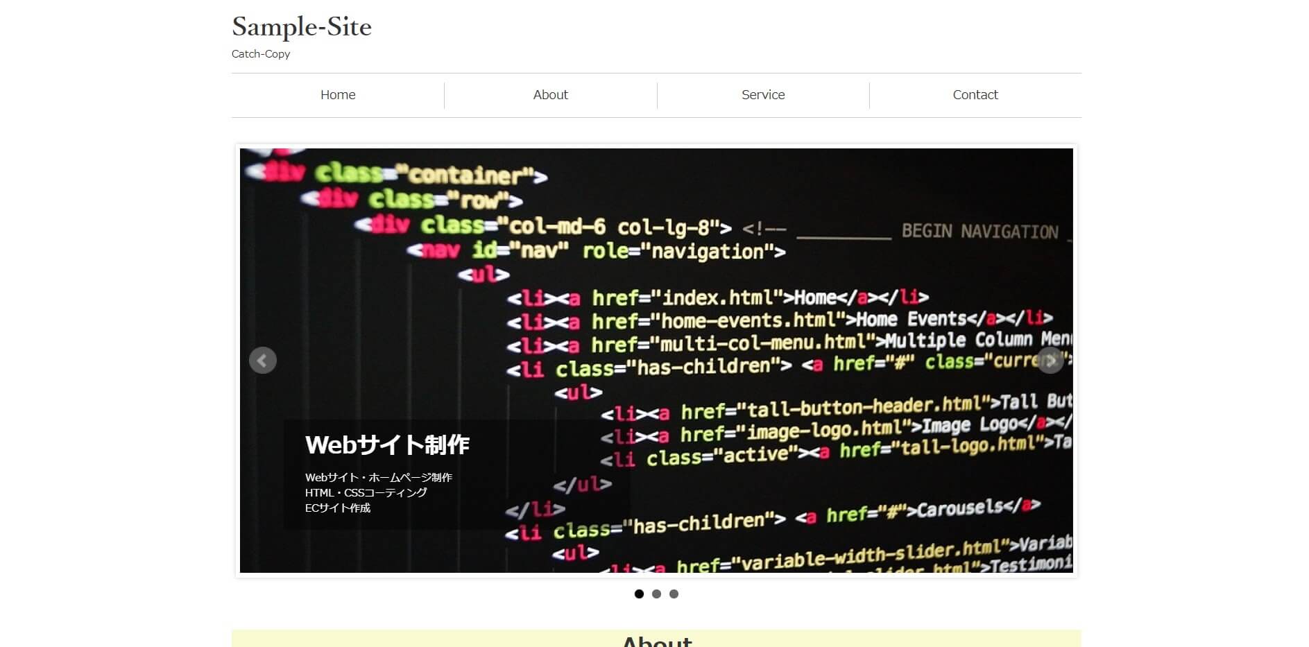 HTML Template6